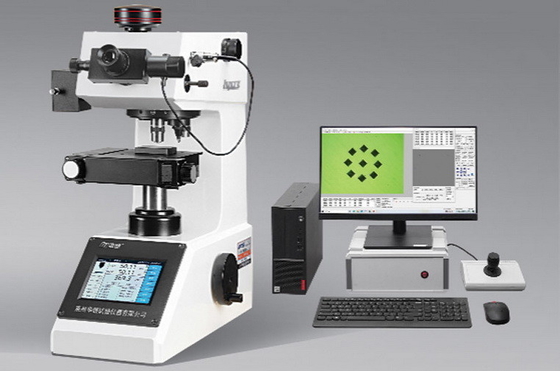 China Fully Automatic Vickers Vision Measuring Software IQUALITROL Auto Focus and Motorized X-Y Anvil supplier